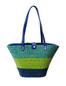 Triple colored Seagrass  Hand-bag