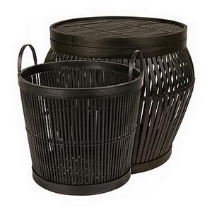 Bamboo Laundry Basket set 2