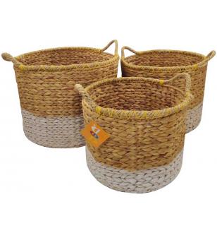 Water Hyacinth Basket set 3