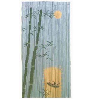 Coco dugout canoe bamboo curtain BB33002
