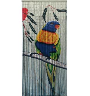 Macaw bird bamboo curtain BB33101