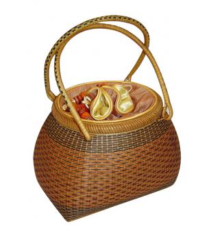 Bamboo bag with lining BB34002