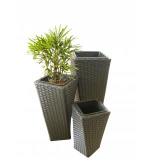 Woven plastic planter BB00005