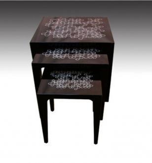 Lacquer chair & table BB01069