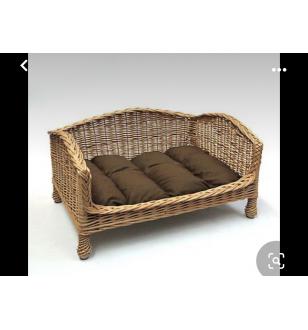 Rattan armchair with brown seat cushion BB27001