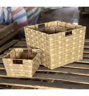 Set of PP Woven Storage Baskets BB00260