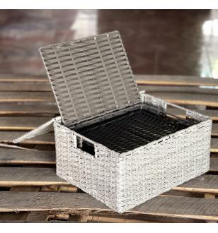 PP Woven Storage Baskets with lid BB00265