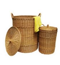 Set 2 Rattan Launder Baskets