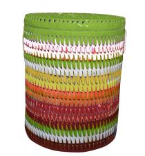 Palm leaf laundry basket with Liner  BB13016