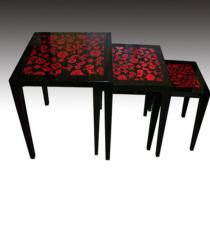 Lacquer chair & table BB01068