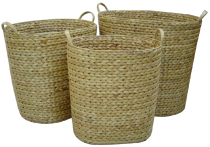 Water hyacinth basket with hanđle BB55076
