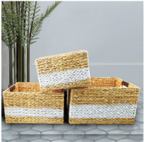Water hyacinth basket with hanđle BB53002