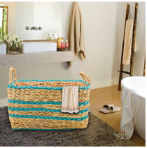 Water hyacinth basket with hanđle BB54035