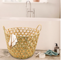 Water hyacinth basket with hanđle BB55081