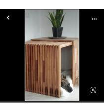 Wood table & Pet house Basket BB05028