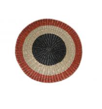 Color round hand woven seagrass placemat BB41153