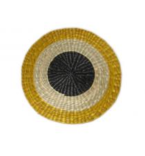 Color round hand woven seagrass placemat BB41154