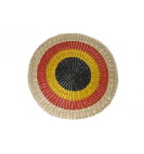 Color round hand woven seagrass placemat BB41155