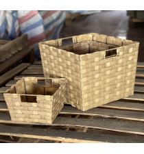 Set of PP Woven Storage Baskets BB00260