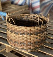 PP Woven Storage Baskets with handle BB00266