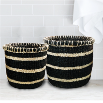 Seagrass baskets with handle BB40250